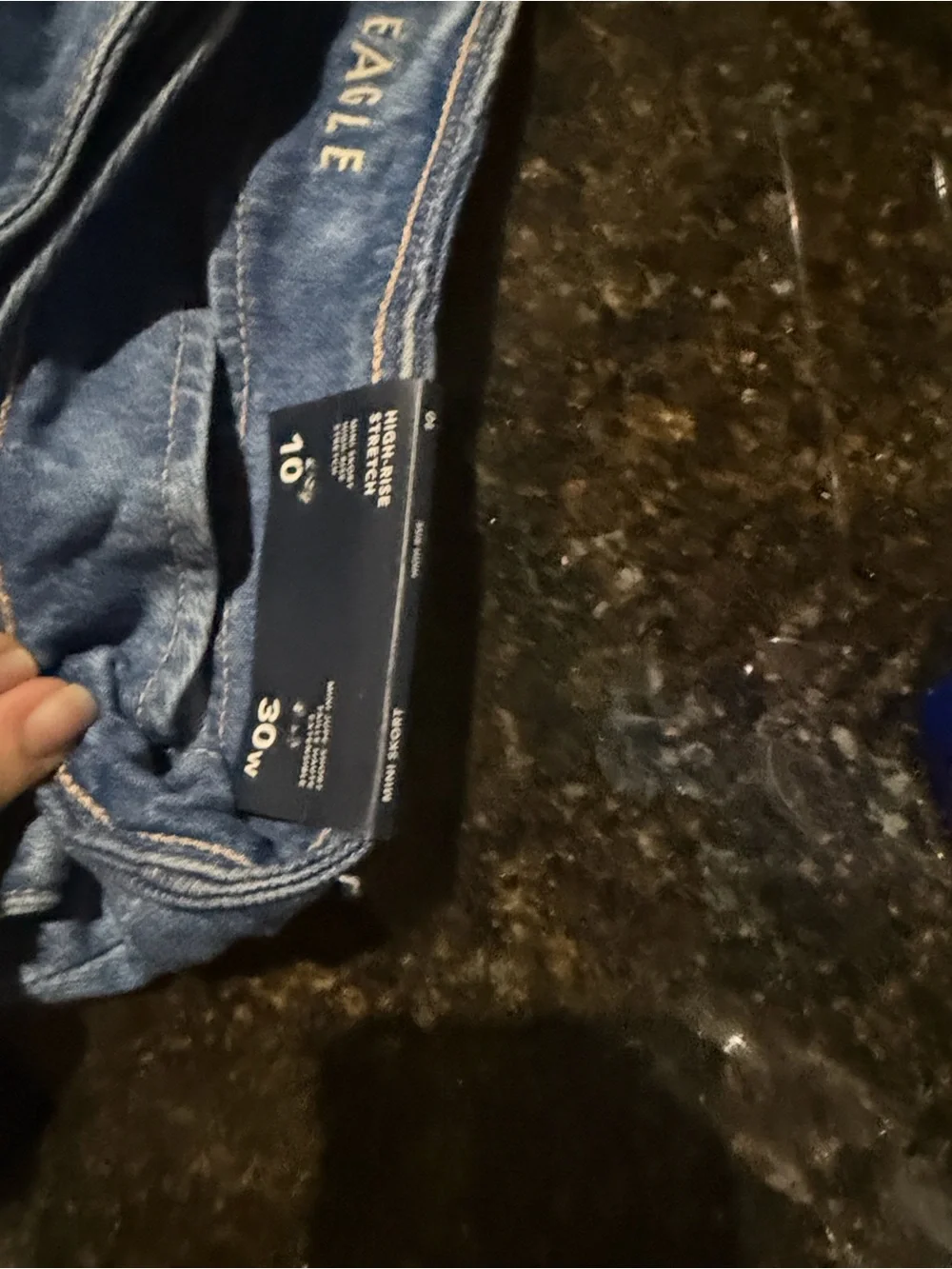 American Eagle Outfitters Blue Denim Wrap Mini Skirt